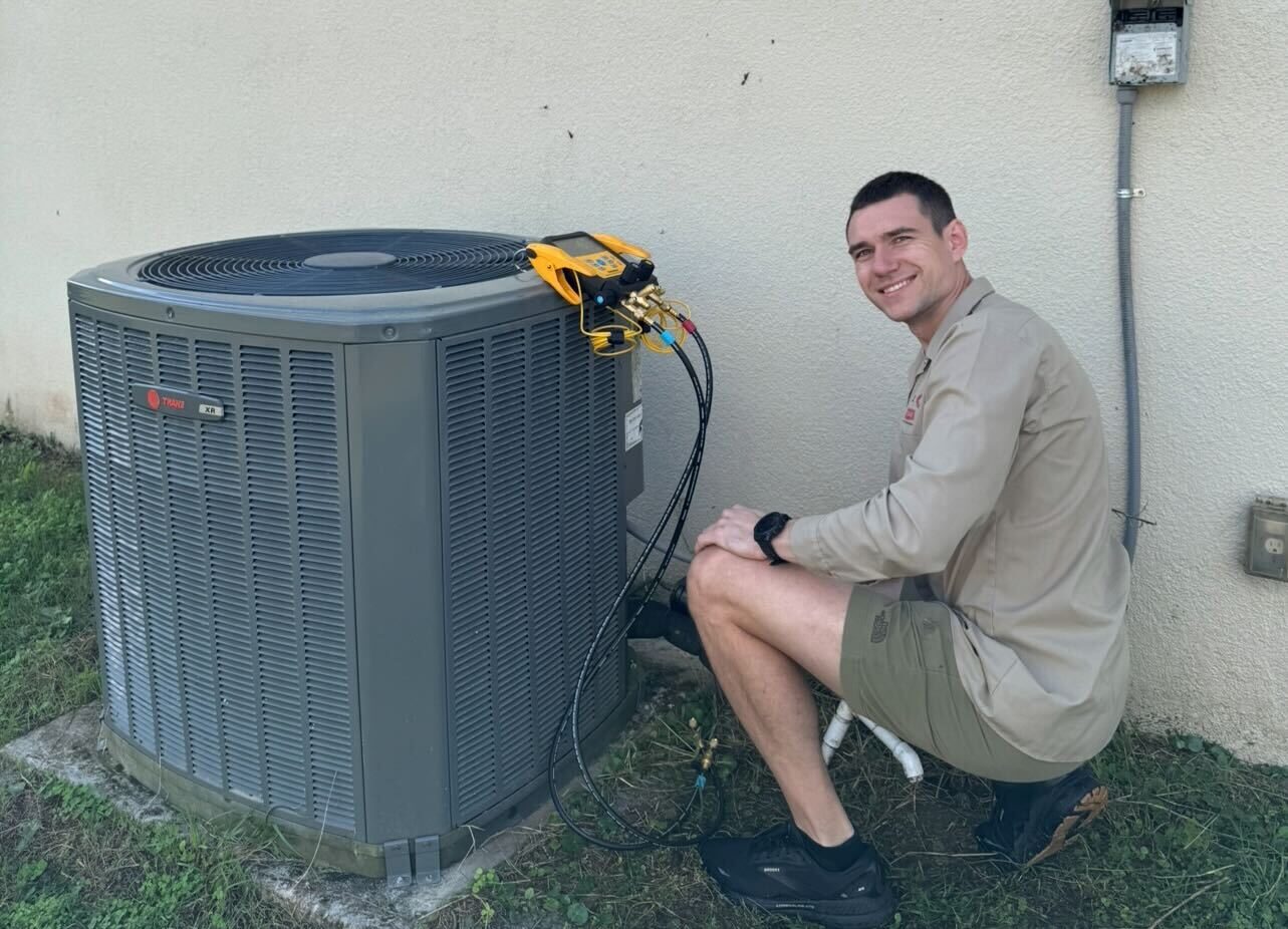 Fuse worker sitting near heating repair salinas ca