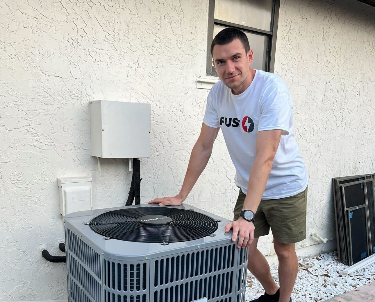 Fuse Tech standing next to hvac seaside ca