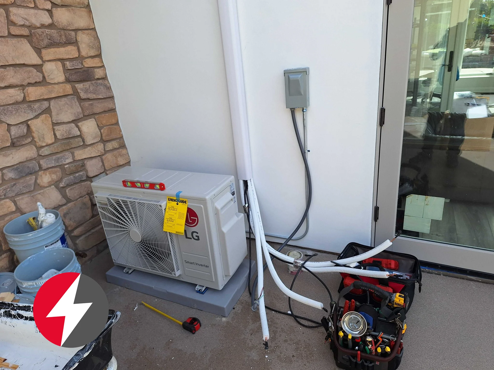 a photo after air conditioning repair monterey