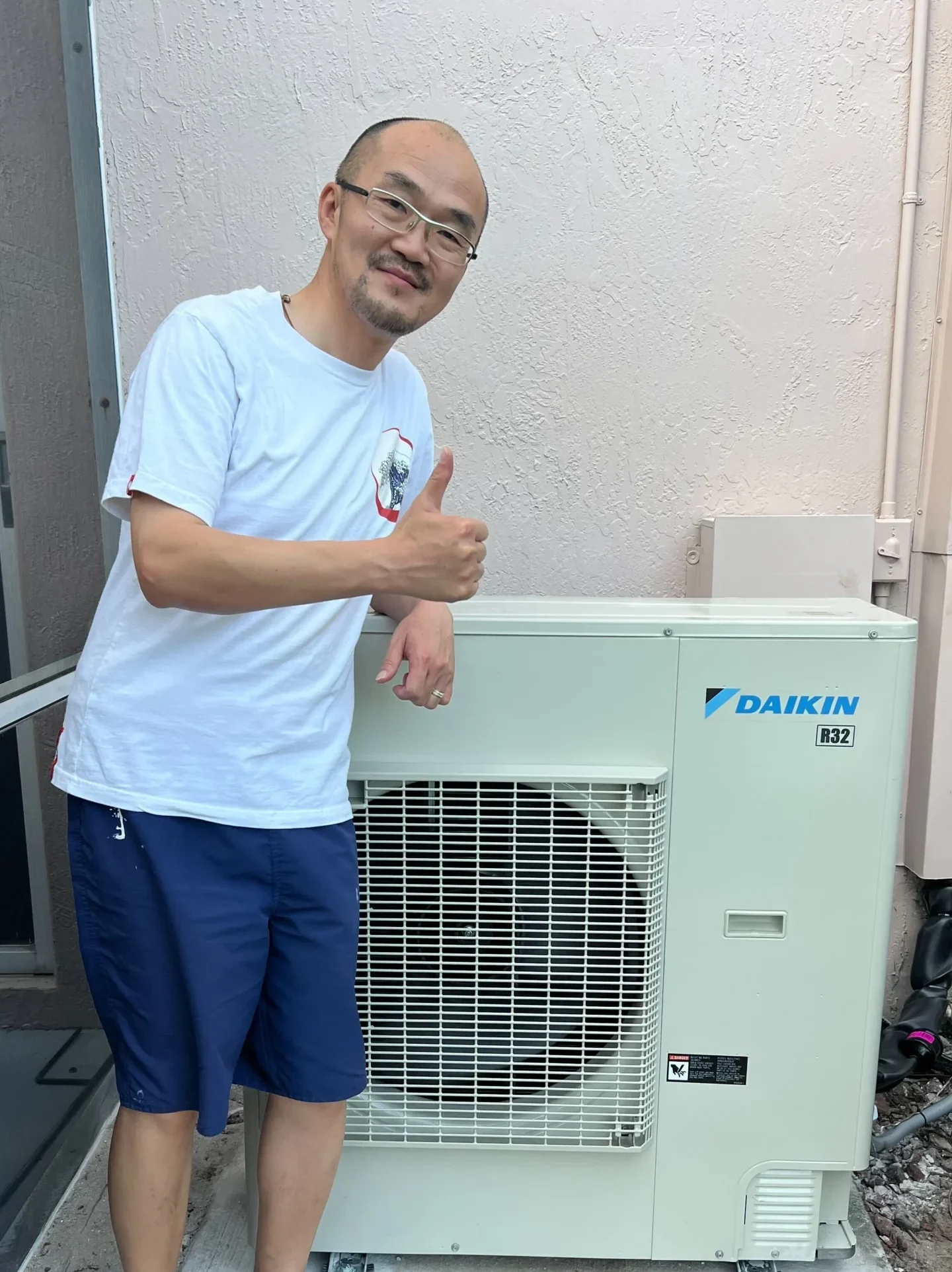 a satisfied client after air conditioning repair monterey