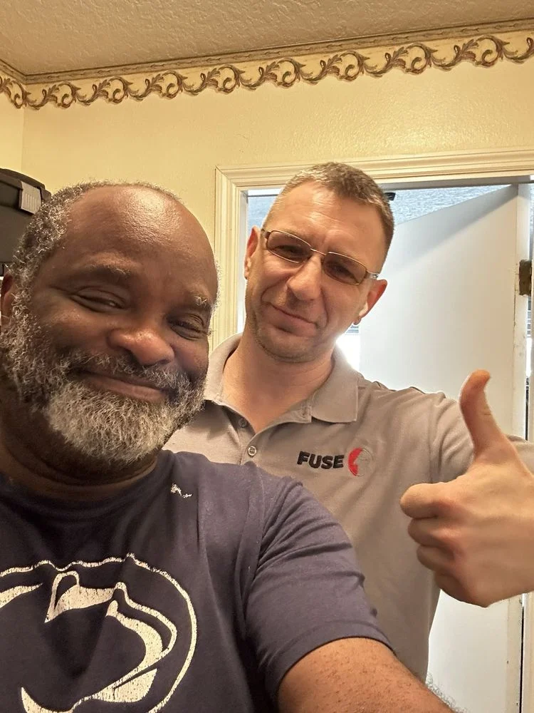 water heater repair salinas: technician with a client